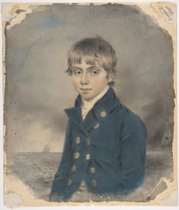 Memento-Porträt eines jungen Seekadetten von John Downman