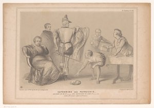 Karikatur mit Premierminister Robert Peel und Joseph Hume