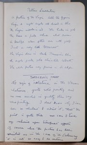 Skizzenbuch mit 60 Skizzen und Illustrationen, Schriften über Temperamalerei und Künstler wie Botticelli
