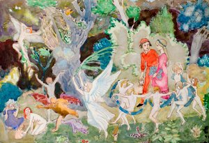 Yorinda und Yoringel im Hexenwald von John Duncan