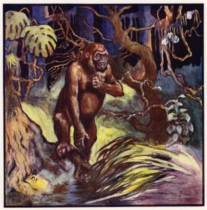 Vor uns stand ein riesiger Gorilla von John Edwin Noble