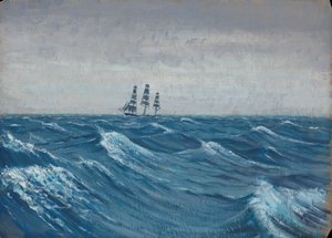 Ein Segelschiff, spätes 19. Jahrhundert - Mitte 20. Jahrhundert von John Everett