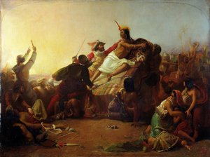 Pizarro ergreift den Inka von Peru, 1846