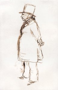Turner am Firnistag in der Royal Academy von John Everett Millais