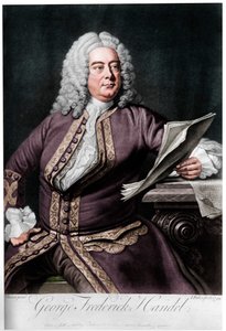 Georg Friedrich Händel, deutsch-britischer Barockkomponist von John Faber the younger