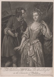 Die berühmte Mrs. Clive, ehemals Miss Rafter, in der Rolle der Philida von John Faber the younger