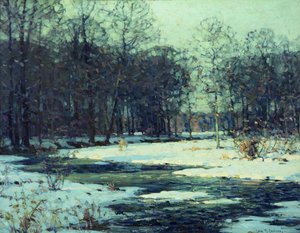 Winterflusslandschaft