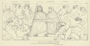 Furien, Cerberus, Pluto, Proserpina, Harpyien, Tod von John Flaxman