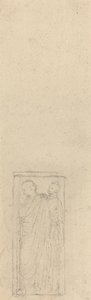 Relief mit zwei verhüllten Figuren von John Flaxman