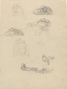Blatt mit Studien von John Flaxman