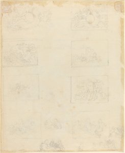 Blatt mit Studien [recto und verso] von John Flaxman