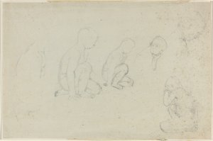 Studien eines knienden Jungen von John Flaxman