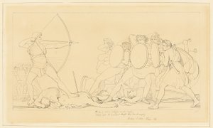 Odysseus tötet die Freier