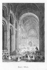 Szene aus Old St Pauls von William Harrison Ainsworth, 1855