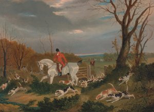 Die Suffolk-Jagd: Auf dem Weg zur Deckung in der Nähe von Herringswell von John Frederick Herring
