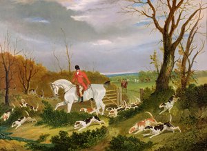 Die Suffolk-Jagd - Auf dem Weg zur Deckung bei Herringswell von John Frederick Herring Senior