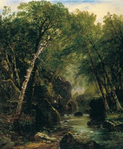 Forellenfischer von John Frederick Kensett
