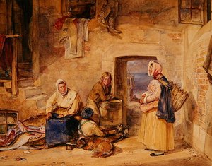Newhaven Fischerfrauen, Edinburgh, ca. 1831-32 von John Frederick Lewis