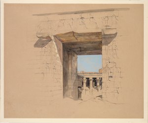 Der Tempel von Edfu: Die Tür des Pylons