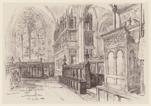 Christ Church, Innenraum der Lateinischen Kapelle von John Fulleylove