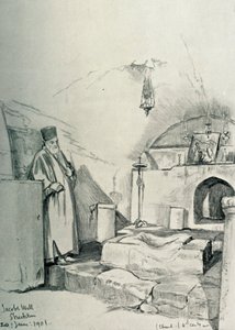 Jakobsbrunnen in Sichem Nablus, 1902 von John Fulleylove