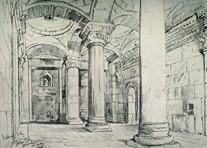 Jerusalem - Das Innere des Goldenen oder Schönen Tores, 1902 von John Fulleylove