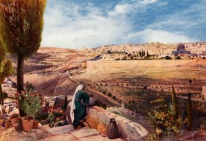 Jerusalem vom Ölberg, wo Christus über die Stadt weinte, 1902
