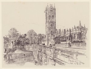 Magdalen College von der Brücke