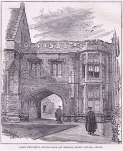 Königin Henriettas Zeichenzimmer und Schlafzimmer, Merton College, Oxford von John Fulleylove