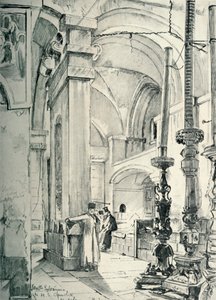 Das Vestibül der Kirche des Heiligen Grabes von John Fulleylove