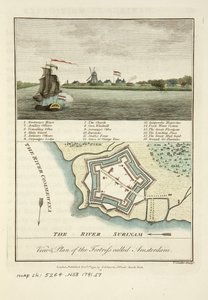 Ansichten und Plan der Festung namens Amsterdam von John Gabriel Stedman