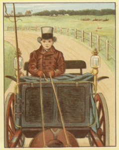 Junge fährt ein Pferd und Wagen von John George (after) Sowerby
