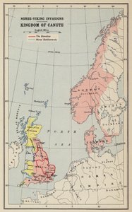 Nordisch-Wikinger-Invasionen, Königreich von Knut (Lithografie)
