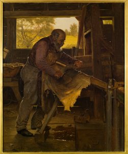 Vorbereitung einer Hirschhaut, 1904