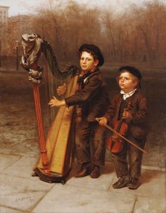Die kleinen Spaziergänger von John George Brown