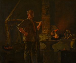 Der Dorfschmied von John George Brown
