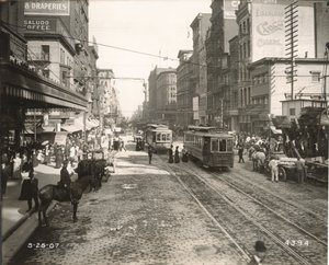 Market Street, Osten von der 10., Philadelphia, 1907 von John Gibb Smith