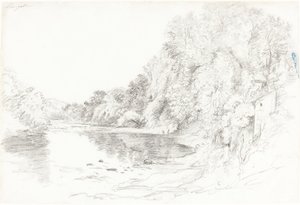 Der Fluss bei Llangollen von John Glover