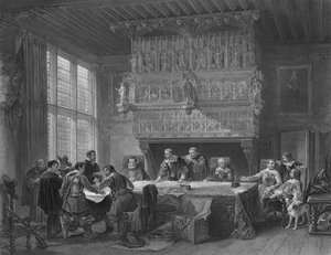 Der Kriegsrat in Courtray, 1854