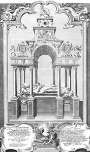 Das Denkmal von Königin Elisabeth in der Westminster Abbey, 1786 von John Goldar