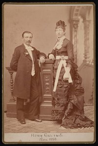 Porträt von Henry Gass und Ehefrau Emma Dibble
