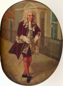 Richard Suett als Bayes in The Rehearsal von George Villiers, 2. Herzog von Buckingham