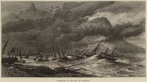 Hurrikan auf der Insel Mauritius von John Greenaway