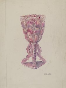 Marmorierte Vase
