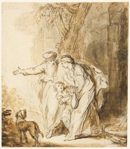 Abraham schickt Hagar und Ismael fort