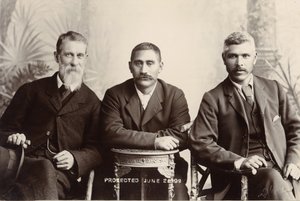 William Australia Graham, König Mahuta Tawhaio und Tahuna Heirangi, Juni 1898