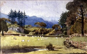 Langdale von der Nordküste von Windermere