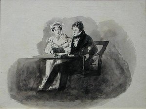 Mann und Frau beim Lesen von John Harden