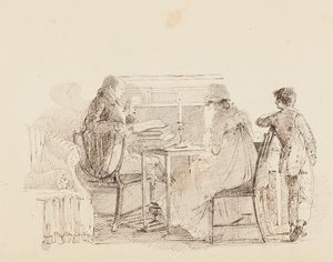 Drei am Kamin, 1805