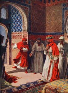 Der letzte Rat von Boabdil in der Alhambra von John Harris Valda